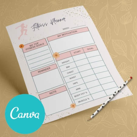 Fitness Canva Planner