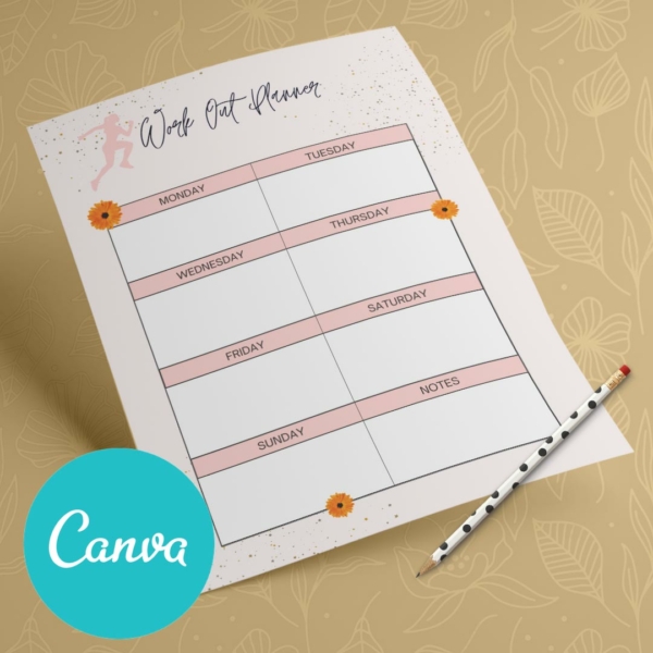 Fitness Canva Planner