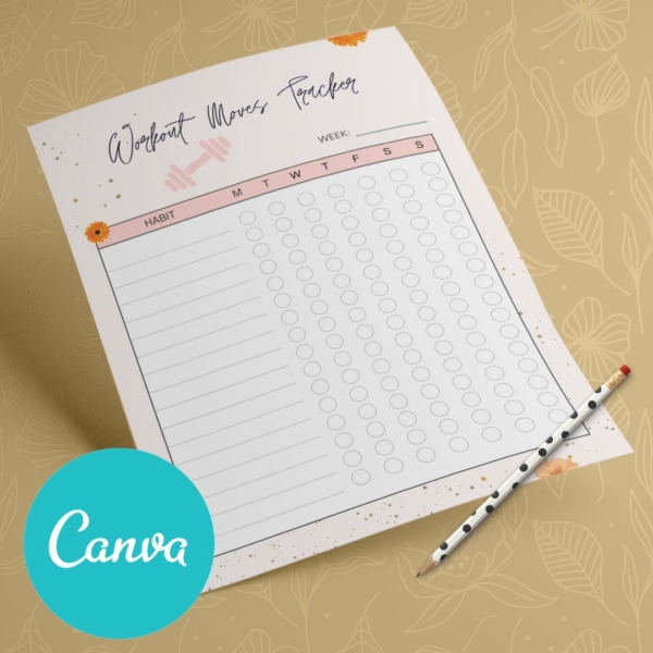 Fitness Canva Planner