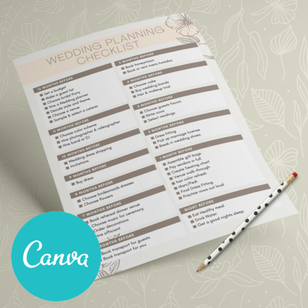 Wedding Canva Planner