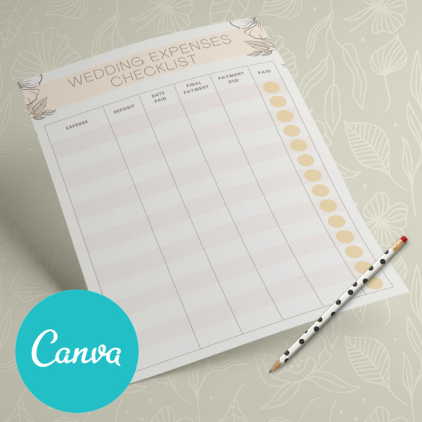 Wedding Canva Planner