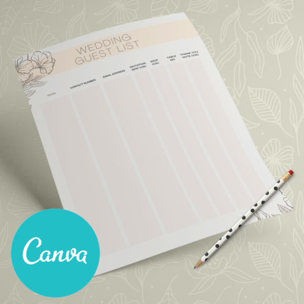 Wedding Canva Planner